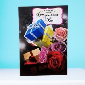 Celebrate Success with GIFTaze Elegant Congratulations Greeting Card