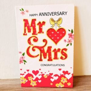 Happy Marriage Anniversary Mr. & Mrs. - GIFTaze Greeting Card