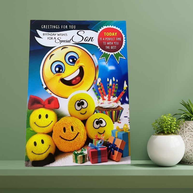 Heartfelt Birthday Wishes Greeting Card for Son