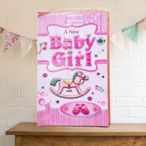 Adorable Newborn Baby Girl Greeting Card
