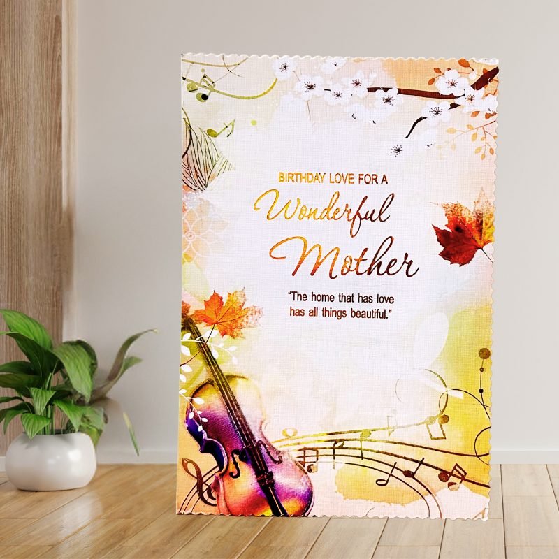 Radiant Birthday Greeting Card for Mother