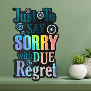 Simple Sorry Card - A Sincere Apology