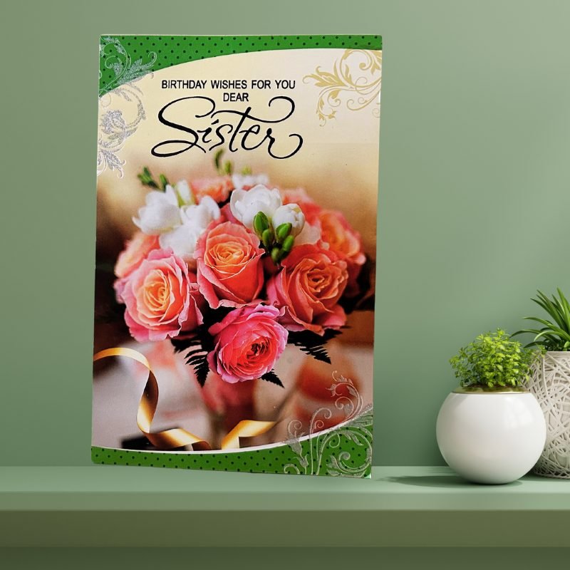 Charming Birthday Wishes Greeting Card for Sister