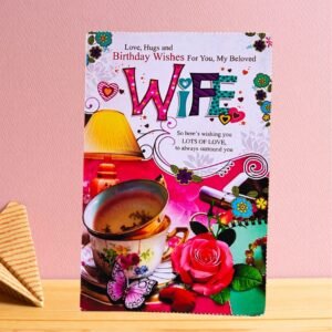 Joyful Birthday Wishes Greeting Card for Wife