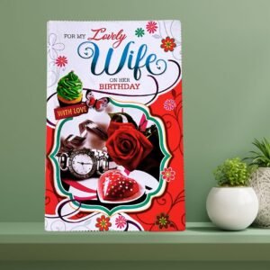 Personalized Birthday Wishes Greeting Card for Wife