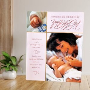 Delightful Newborn Baby Girl Card