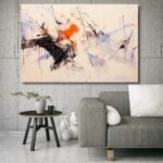 Black and White Abstract Remix Painting
