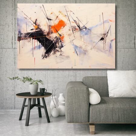 Black and White Abstract Remix Painting