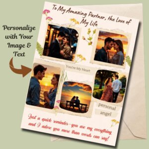Personalized Love Greeting Card with Unique Designs