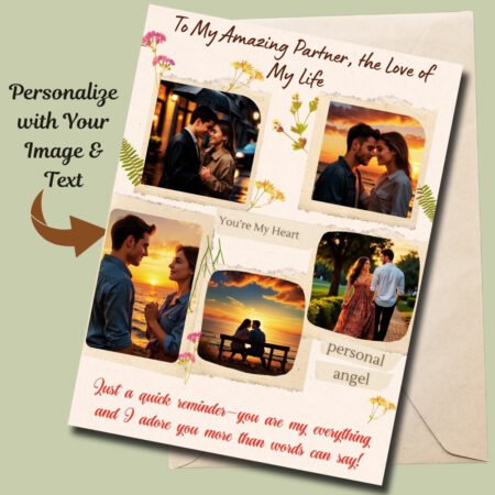Personalized Love Greeting Card with Unique Designs