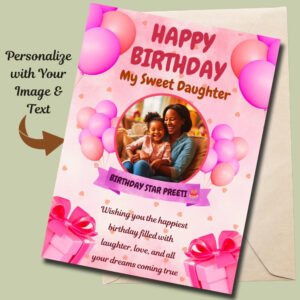 Personalised Birthday Card to Celebrate Milestones
