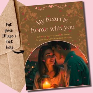 Personalized Romantic Love Greeting Card