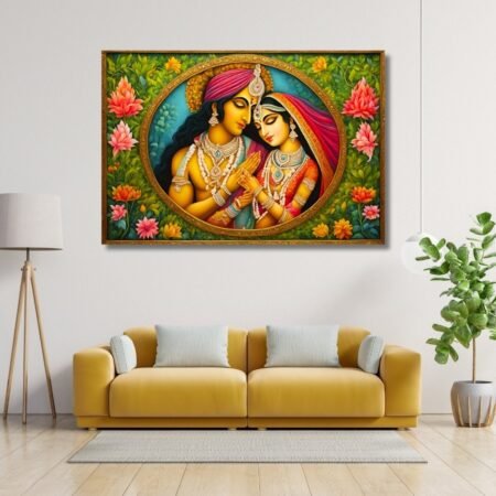 Krishna and Radha Wall Art