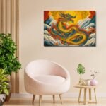 Majestic Thangka Dragon Art