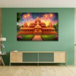 Ram Mandir Celebration with Fireworks Display