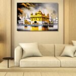The Golden Temple in Gold & White Hues
