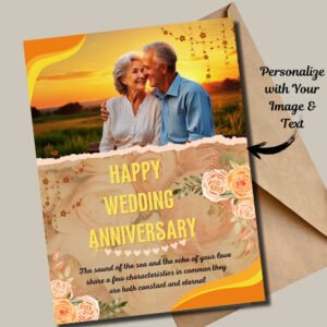 Personalized Anniversary Greeting Cards with Love
