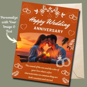 Personalized Anniversary Greeting Card: Cherished Moments