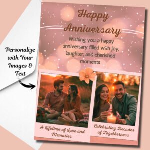 Personalized Anniversary Greeting Card for a Memorable Day