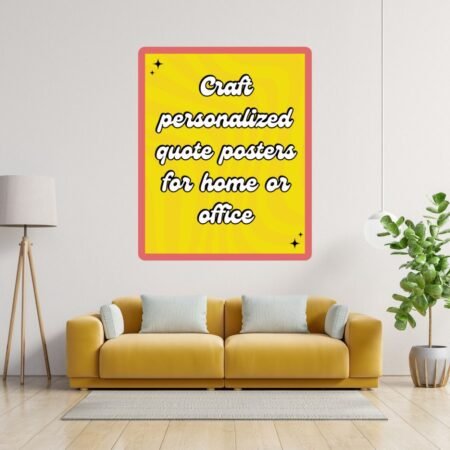 Personalized Motivational Quote Posters for Your Space