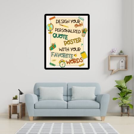 Personalized Motivational Quotes Posters for Home and Office