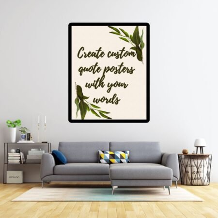 Personalised Quote Posters to Inspire Your Space