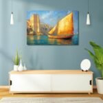 Scenic Riverboat with Passengers