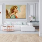 Vintage Baroque Angel Digital Art