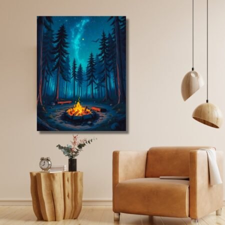 Nighttime Campfire