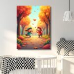 Girls Enjoying Autumn Day in the Park - Image 4