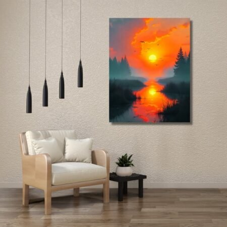 Sun on a Quiet Lake