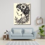Woman with Blossoms