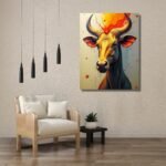Abstract Art with Wild Animal