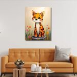 "Little Leopard Cub Painting"