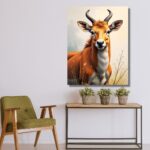 Eland Standing in Jungle Field - Image 4