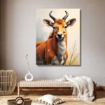 eland standing in jungle field