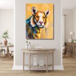 Majestic Lion Abstract Art - Image 3