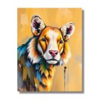 Majestic Lion Abstract Art - Image 5