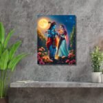 Radha Krishna Moon Artwork