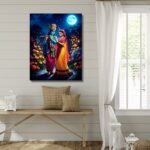 Radha Krishna Moonlit Harmony