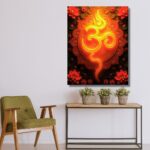 Spiritual Om Symbol with Fire Effect - Image 4