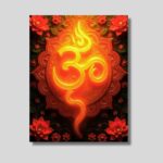 Spiritual Om Symbol with Fire Effect - Image 5