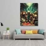 cluster of zombies art,