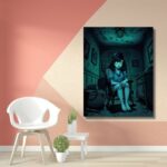 Haunted Girl in a Scary Room - Image 3