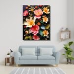 Radiant Blooms with Green Leaves