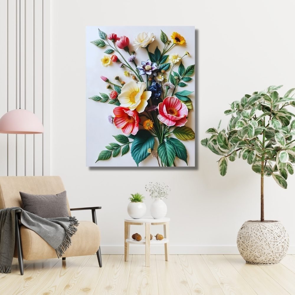 Symphony of Colors in Bloom & Leaf