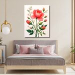 Blooming Flower with Buds Artwork - Image 4