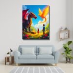 Mystical Dragon & Treasure Artwork
