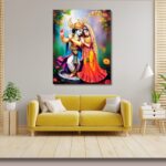 Eternal Bond of Radha & Krishna Painting - Image 2
