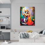 Eternal Bond of Radha & Krishna Painting - Image 4